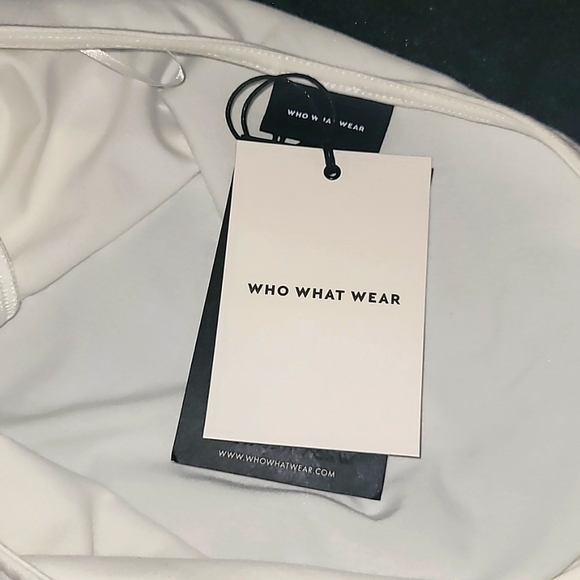 Off The Shoulder White Dress Resortwear Vacation Office Wear Business Casual - Picture 4 of 9